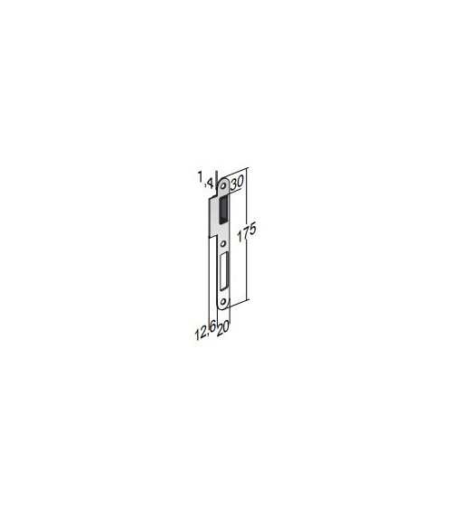 Cerradero de dormant para cerradura magnética CLE I - diseño