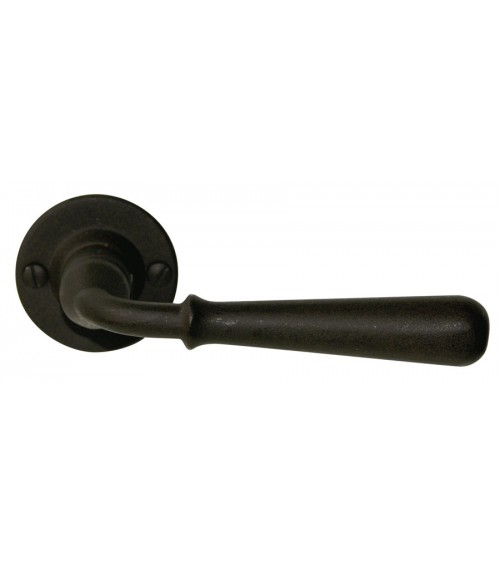 Manilla de puerta color negro HINON redonda - manilla de diseño