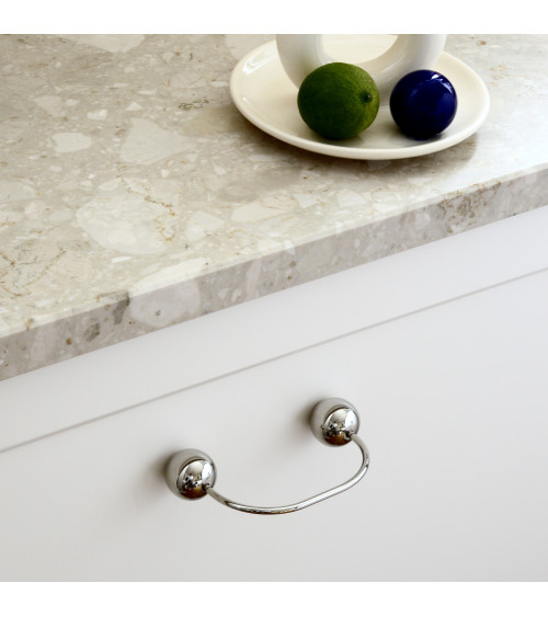 Tiradores de mueble en latón 10 níquel