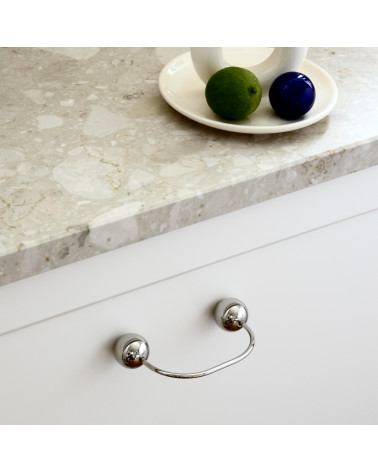 Tiradores de mueble en latón 10 níquel