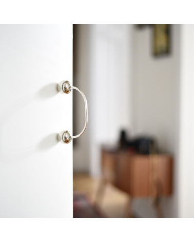 Tiradores de mueble en latón 10 níquel