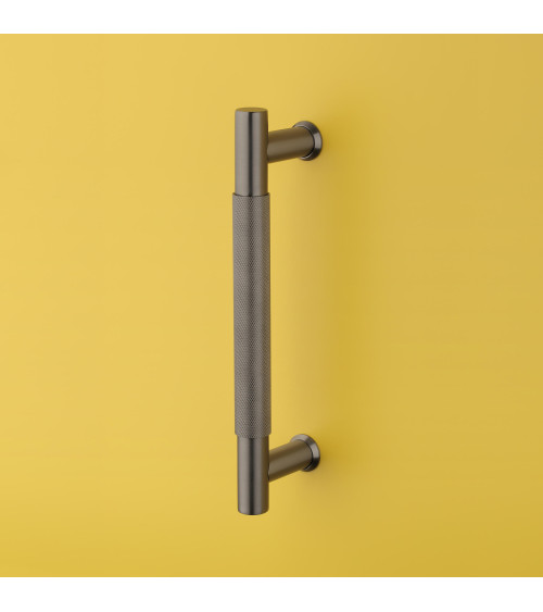 Tirador simple texturizado para puerta 1770 acabado antracita diseño de tirador