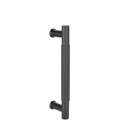 Tirador simple texturizado para puerta 1770 acabado negro mate tirador de diseño