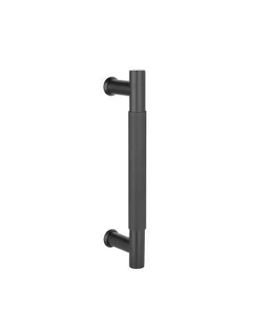 Tirador simple texturizado para puerta 1770 acabado negro mate tirador de diseño