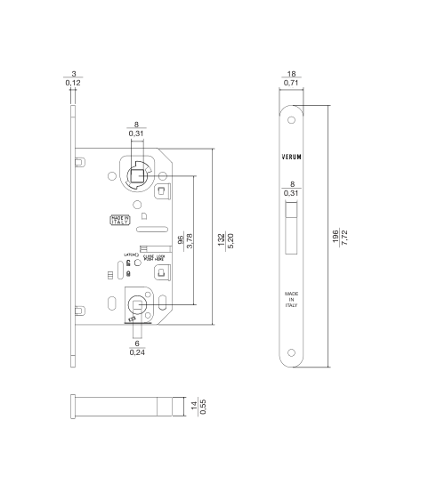 Cerradura magnética VERUM llave de habitación