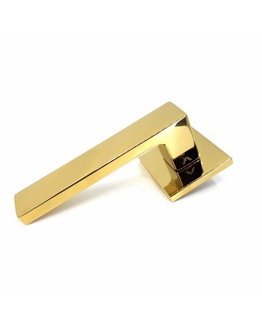 Tirador de puerta color oro pulido WARNA tirador de diseño vista de perfil