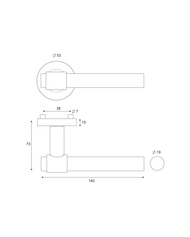 Dibujo Tirador Iraty Oro satinado PVD Grado 3