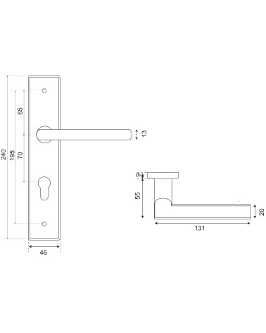Dibujo Tirador New Pyla Prestige placa cilindro