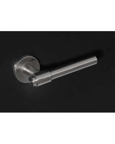 Manilla de puerta IRATY inox cepillado mate, Grado 3 uso intensivo