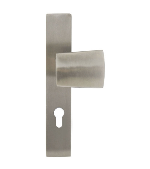 Tirador de rellano Thor inox cepillado mate Cilindro