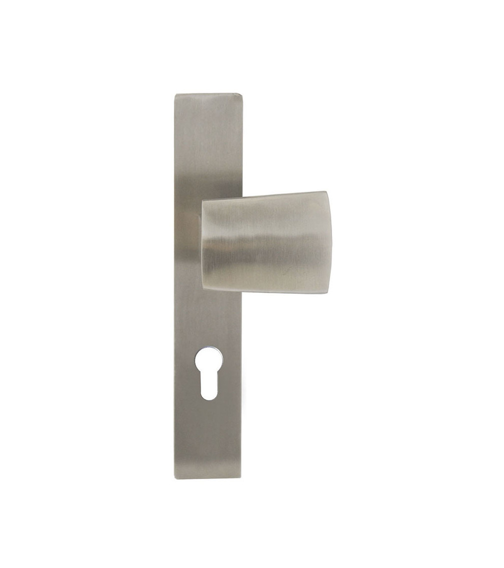 Tirador de rellano Thor inox cepillado mate Cilindro