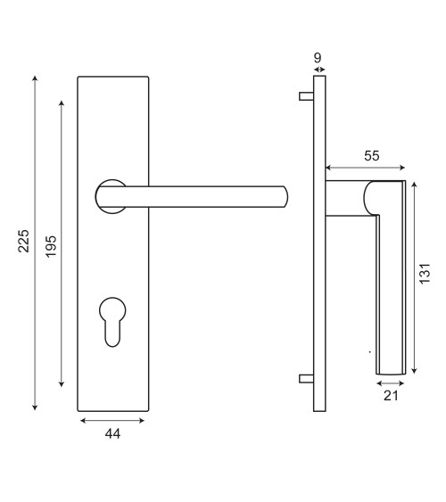 New Pyla placa rectangular BDC