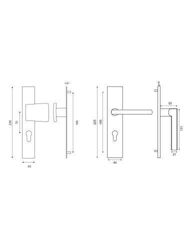 Dibujo de conjunto de entrada New Pyla/Thor placa rectangular