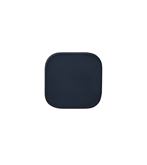 Percha de pared cuadrada fina inox Negro mate D.60
