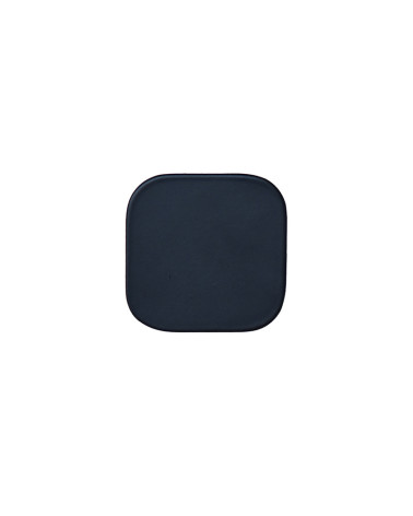 Percha de pared cuadrada fina inox Negro mate D.60