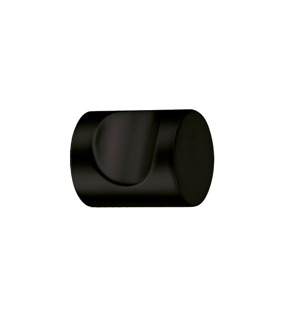 Tirador de mueble con ranura negro mate