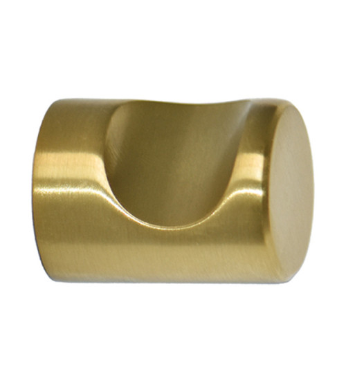 Tirador de mueble con ranura dorado satinado