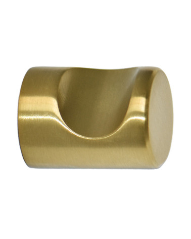 Tirador de mueble con ranura dorado satinado