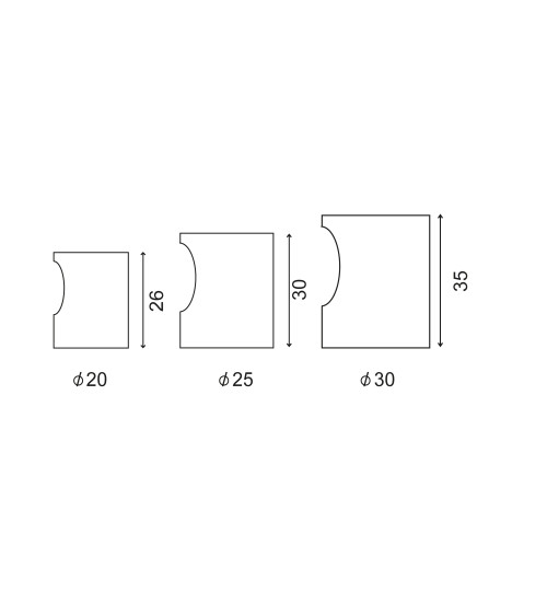 Tirador de mueble con ranura en acero inoxidable cepillado mate