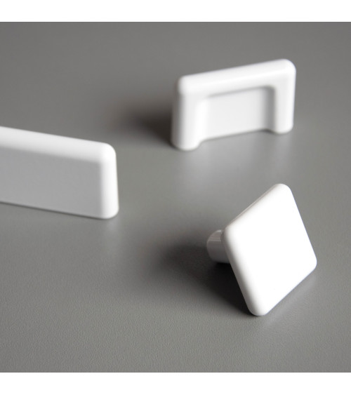 Tirador de mueble blanco NOX diseño