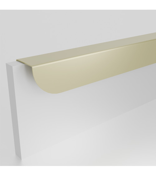 Tirador de mueble dorado mate ZORIA alargado tirador de diseño
