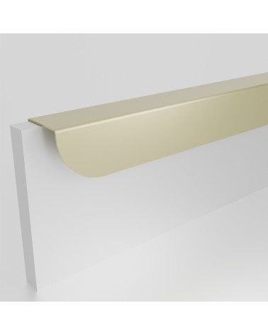 Tirador de mueble dorado mate ZORIA alargado tirador de diseño