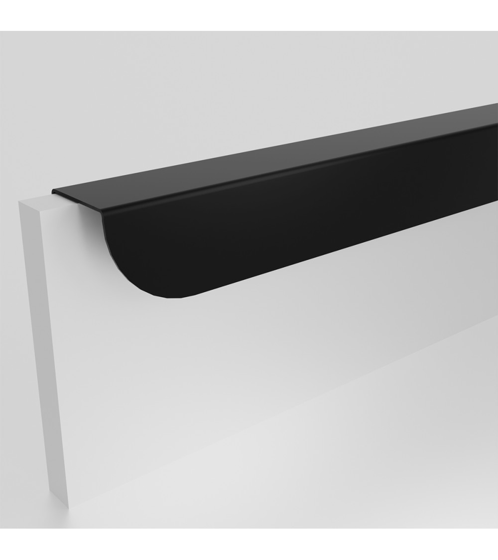 Tirador de mueble negro mate ZORIA alargado tirador diseño