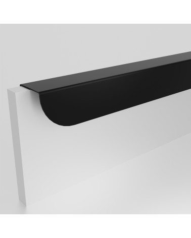 Tirador de mueble negro mate ZORIA alargado tirador diseño