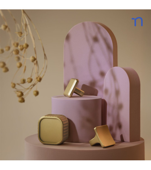Tirador de mueble oro mate NOX diseño
