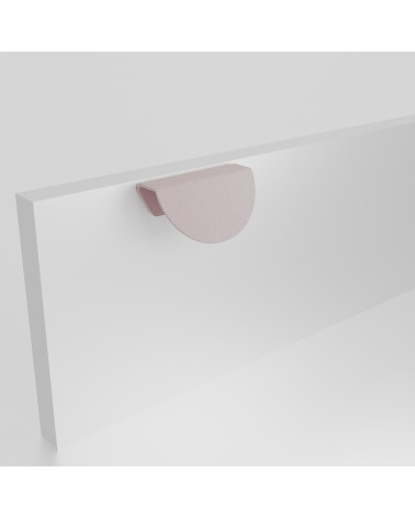 Tirador de mueble rosa empolvado ZORIA oblicuo tirador de diseño