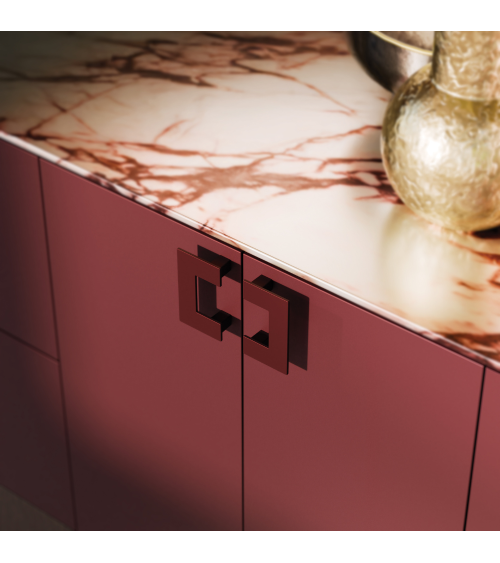 Tirador de mueble burdeos SOLEA tirador de diseño