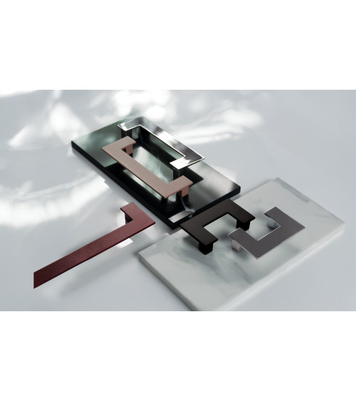 Tirador de mueble rosa empolvado SOLEA tirador de diseño