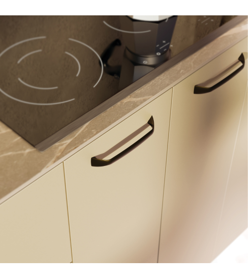 Tirador de mueble negro mate SONGO tirador de diseño