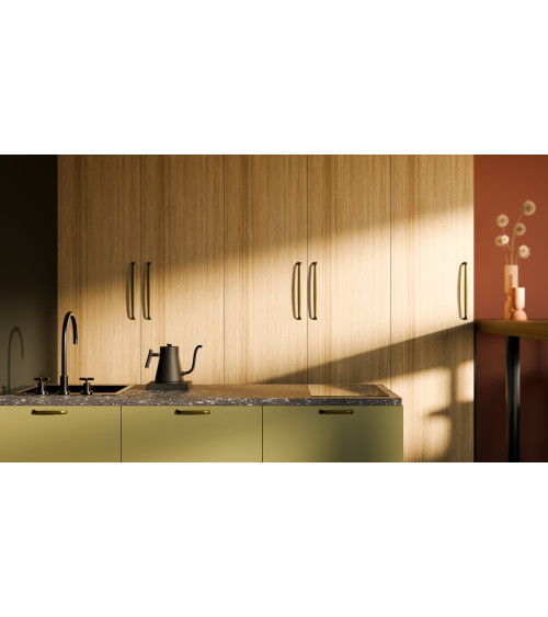 Tirador de mueble marrón oliva SONGO tirador de diseño