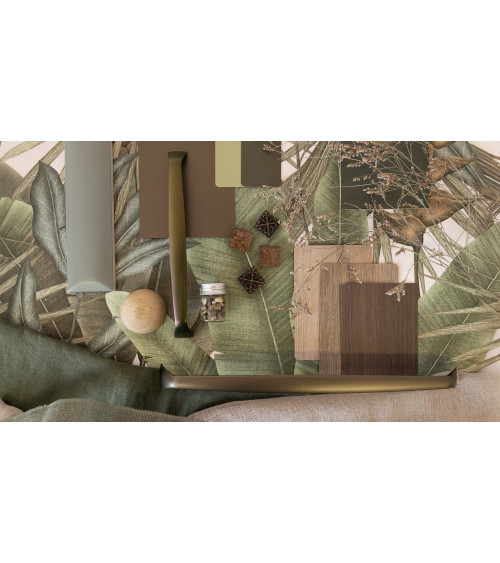 Tirador de mueble marrón oliva SONGO tirador de diseño