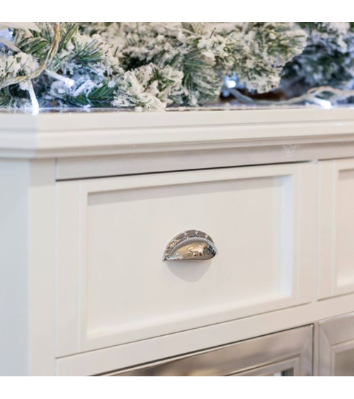 Tirador de mueble cromo pulido ASHEMA tirador de diseño