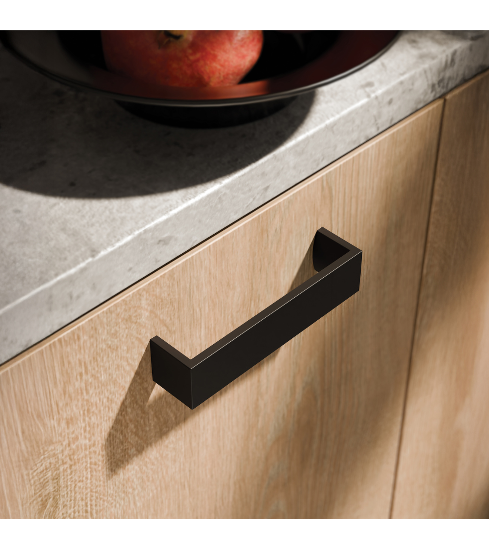 Tirador de mueble negro mate ASSER tirador de diseño