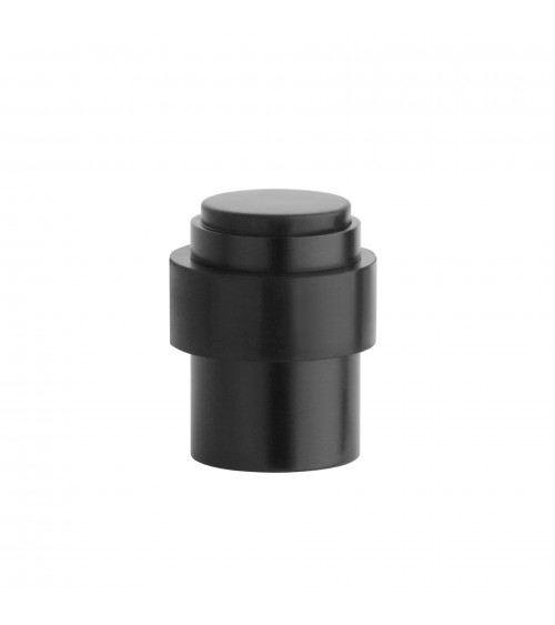 Tope de puerta negro STOPPER, para suelo y pared - tirador de diseño