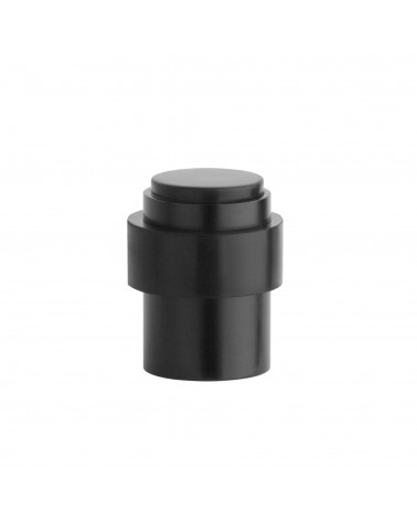 Tope de puerta negro STOPPER, para suelo y pared - tirador de diseño