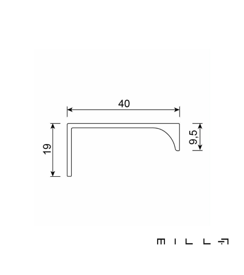 Tirador de mueble cromo pulido TERRA tirador de diseño