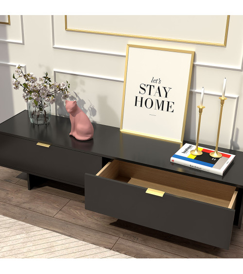 Tirador de mueble anodizado en oro COSTA tirador de diseño