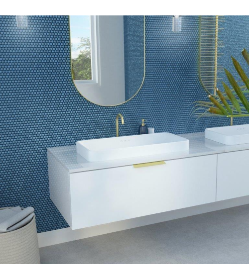 Tirador de mueble anodizado en oro COSTA tirador de diseño