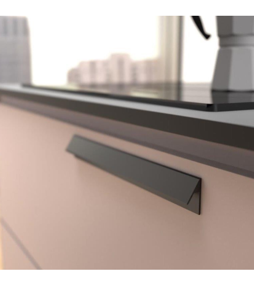 Tirador de mueble negro mate VERBA tirador de diseño