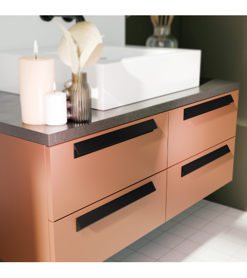 Tirador de mueble negro mate VERBA tirador de diseño
