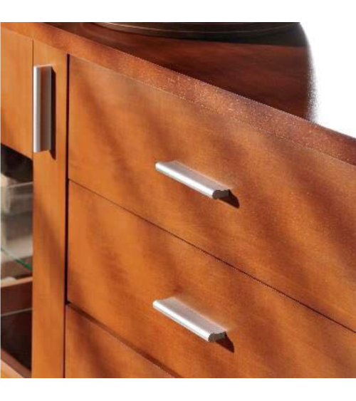 Tirador de mueble anodizado cepillado MAKAO tirador de diseño