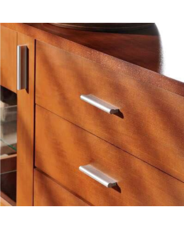 Tirador de mueble MAKAO tirador de diseño color 1 montado en un mueble