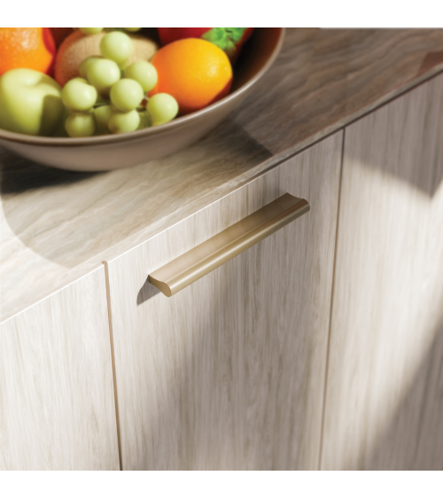 Tirador de mueble anodizado cepillado MAKAO tirador de diseño