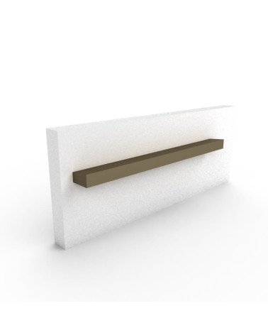 Tirador de mueble anodizado cepillado LATINO tirador de diseño fijado en un panel
