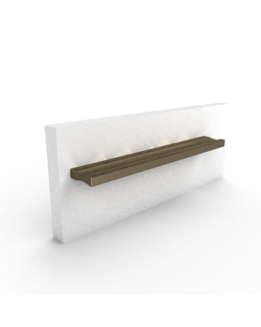Tirador de mueble anodizado cepillado ESSEN tirador de diseño fijado en un panel