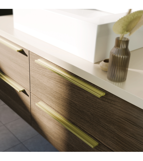 Tirador de mueble anodizado en oro ESSEN tirador de diseño